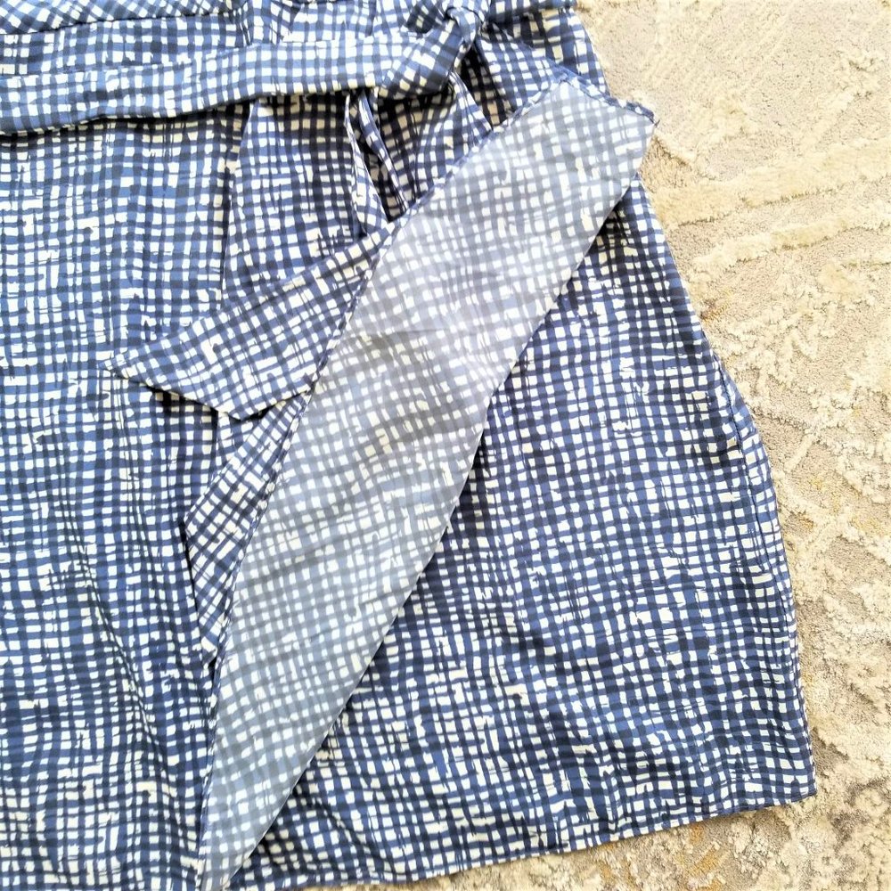 DKNY Brand Dress Royal Blue & White Print Women's Size 8 - Picture 9 of 11